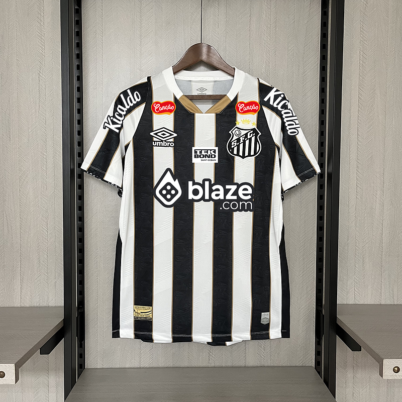 Camisa 24∕25 Santos away all sponsors