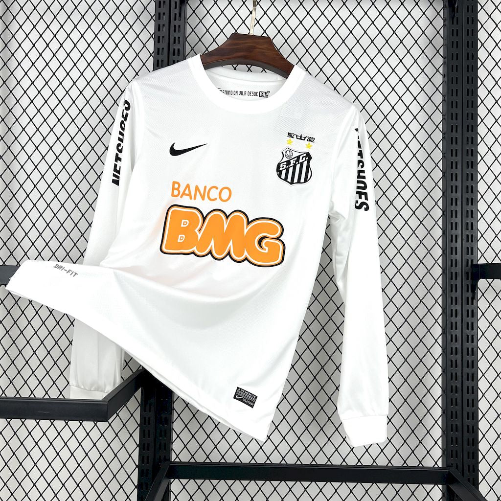 Camisa Santos Manga Longa Retrô 2011/12 Home
