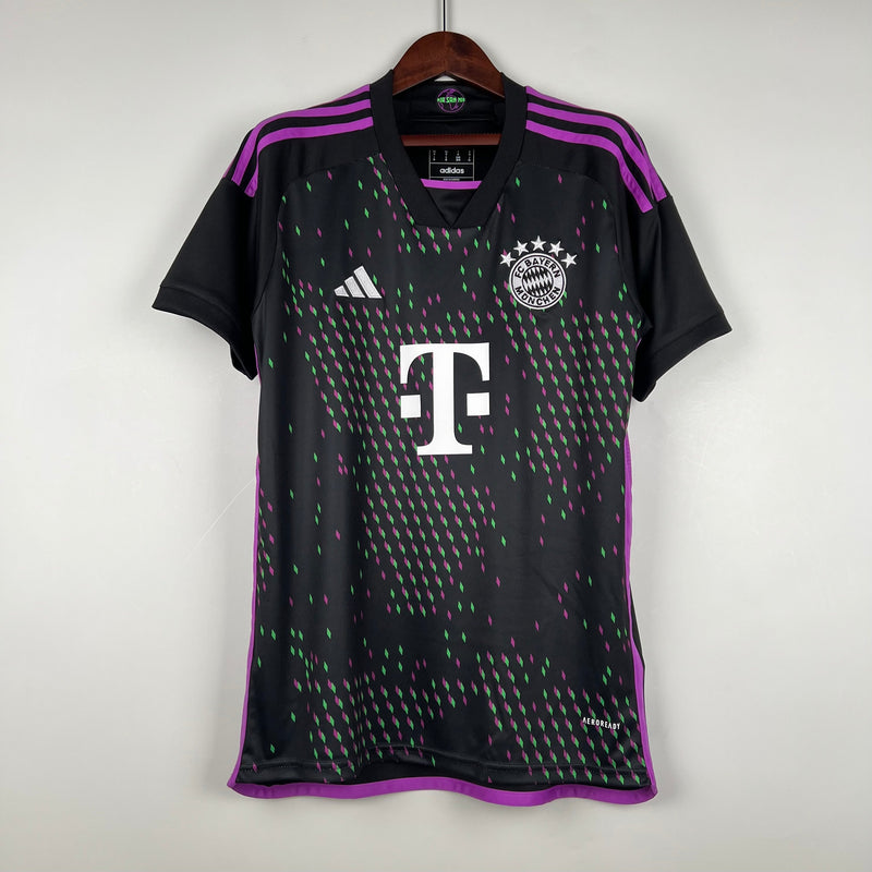 Camisa Bayern de Munique Away 23/24 s/n° Torcedor Masculino - Preto