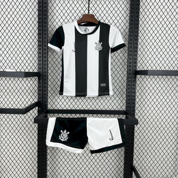 Infantil Corinthians 24/25 Third - Preto e Branco