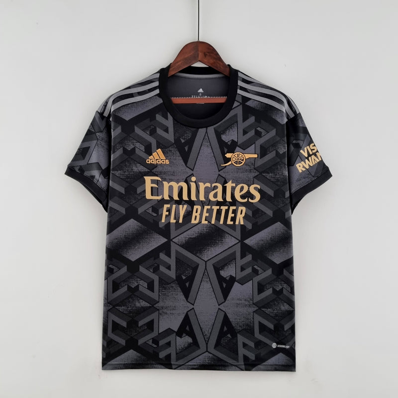 Camisa Arsenal Away 22/23 s/n° Torcedor Masculina - Preto