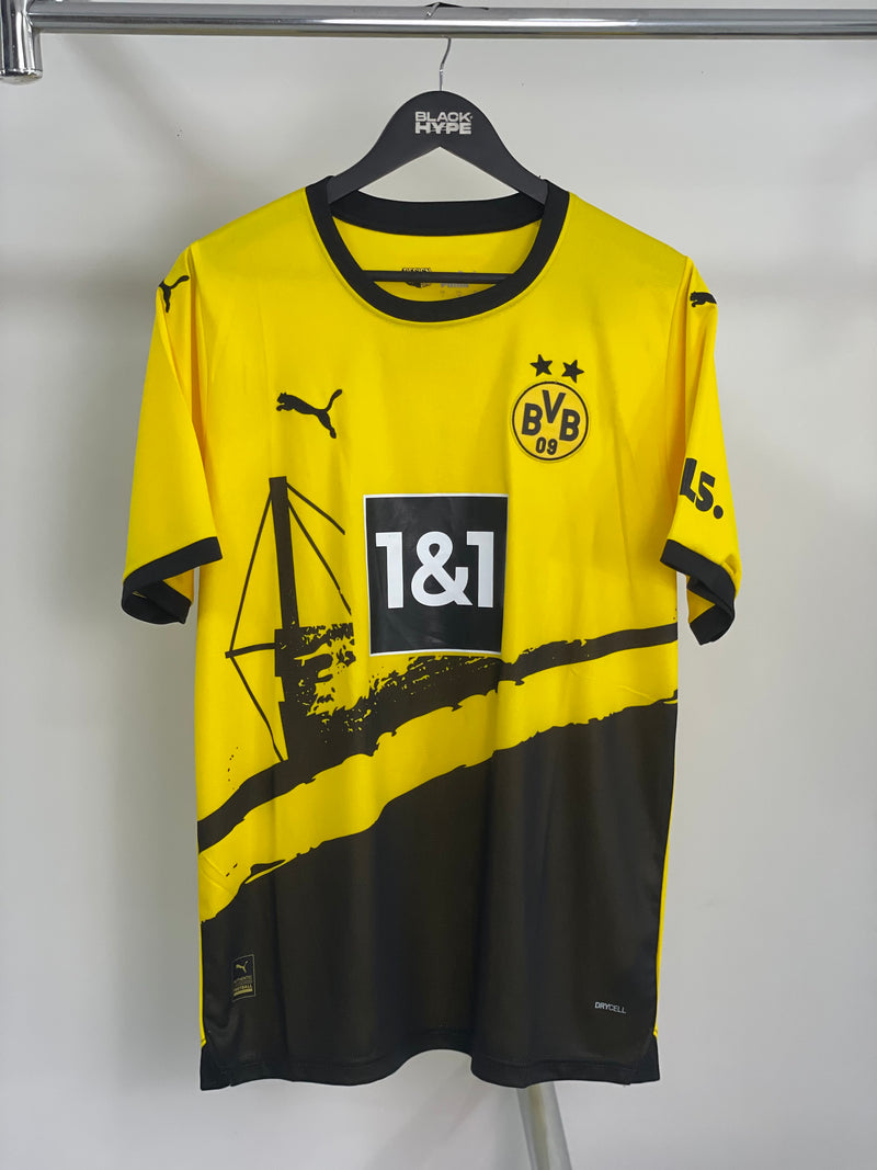 Camisa Borussia Dortmund Home 23/24 s/n° Torcedor Masculino - Amarelo e Preto