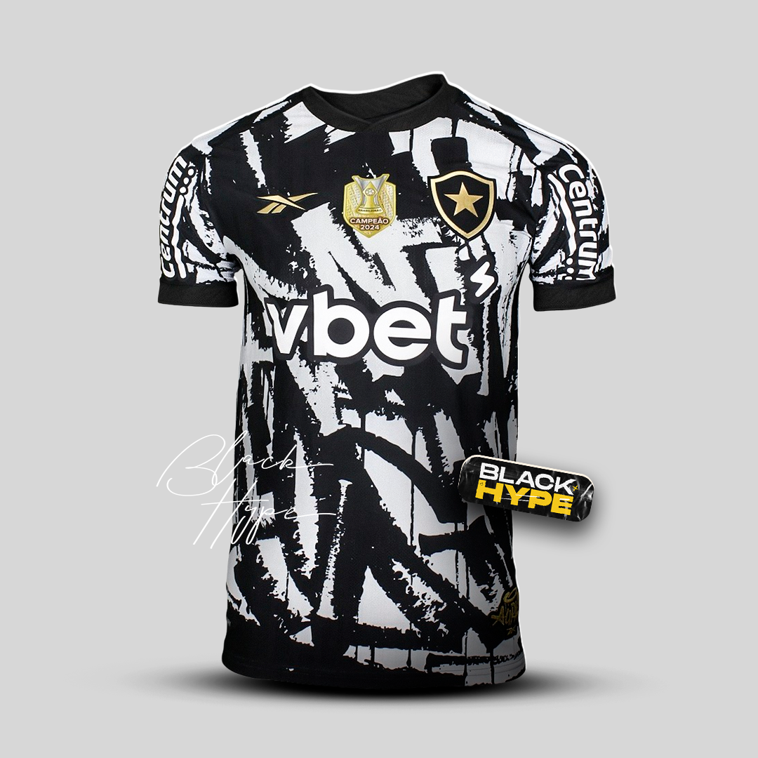 Camisa Botafogo 4th 25/26 - Preta e Branca