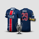 Camisa Barcola PSG 24/25 Home - Champions League