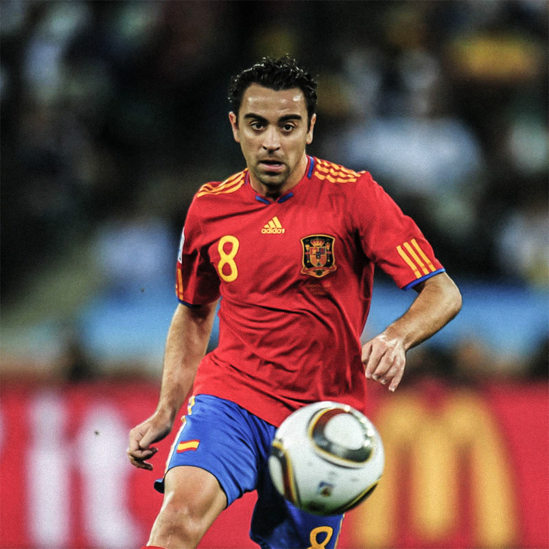Camisa Xavi Espanha 2010 Legend