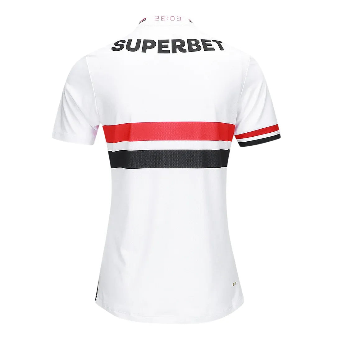 Camisa Tricolor Feminina Home 25/26 - Branca