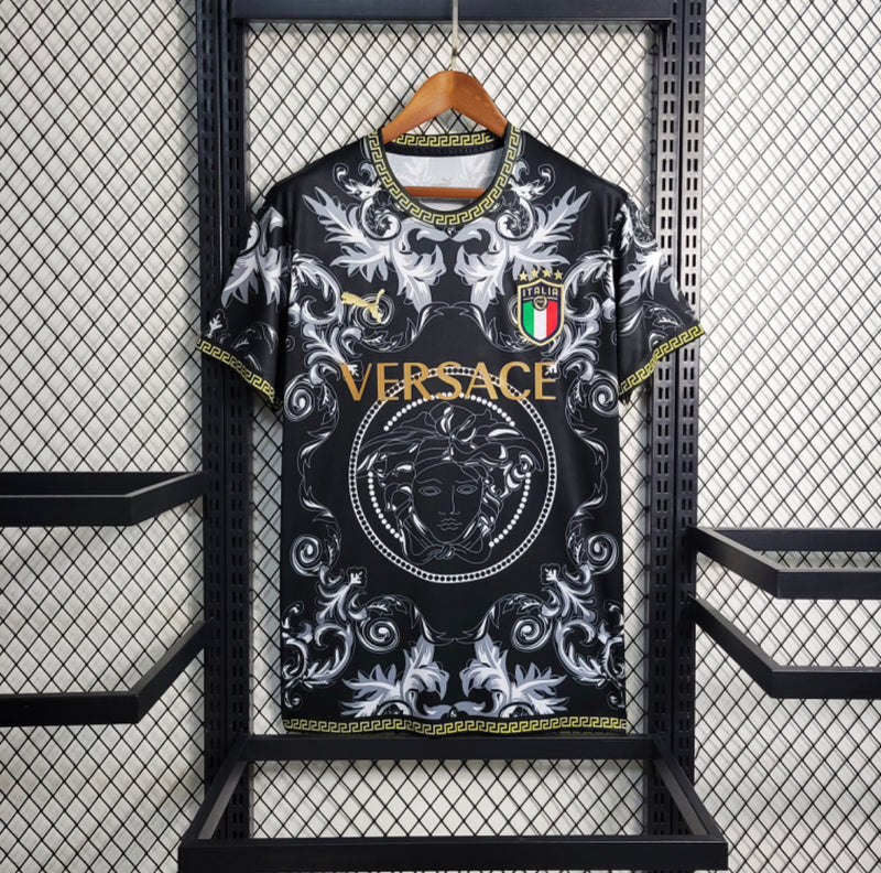 Camisa Itália 23/24 Versace Preta