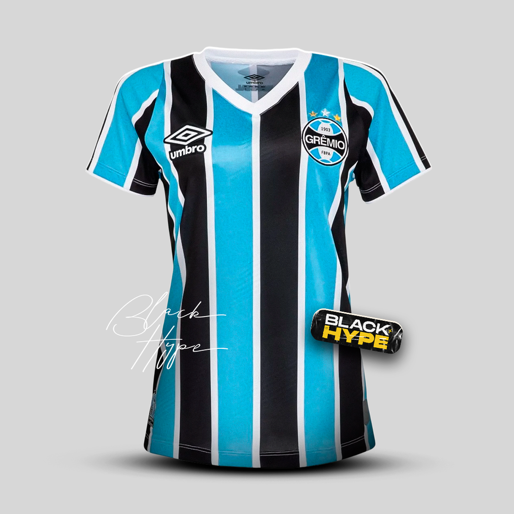 Camisa Gremio Titular Feminina 24/25 - Preto e Azul