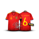 Camisa Iniesta Espanha 2010 Legend