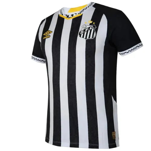Camisa Santos Away 25/26 - Preta e Branca