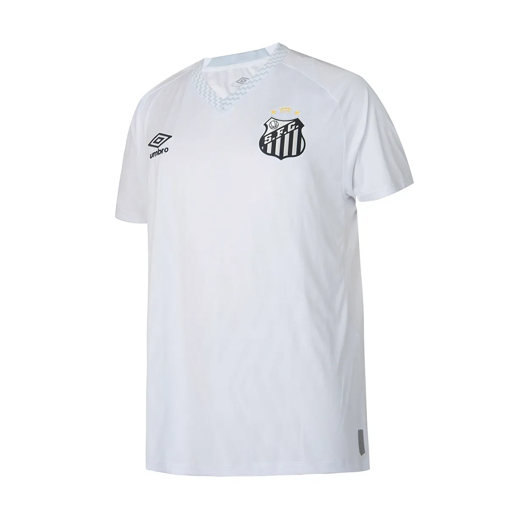 Camisa do Santos I 25/26 Torcedor Branca (#NEYMAR JR 10 Incluso)