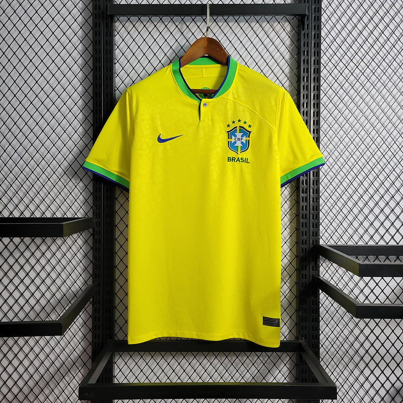 Camisa Brasil Copa do Mundo l 22/23 Amarela