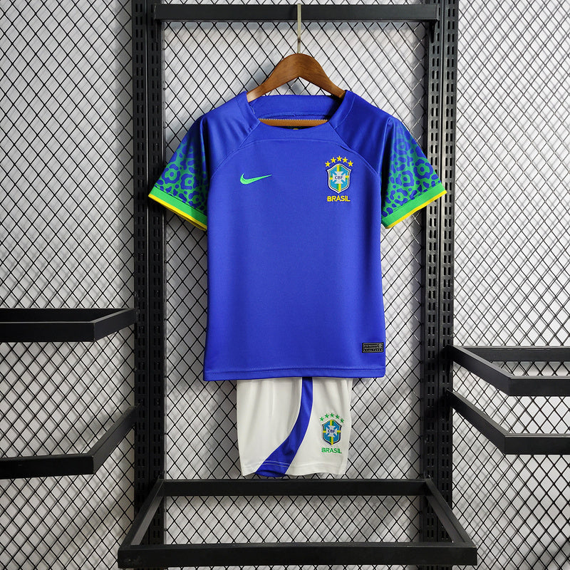 Conjunto Infantil Seleção Brasil ll 22/23 - Azul