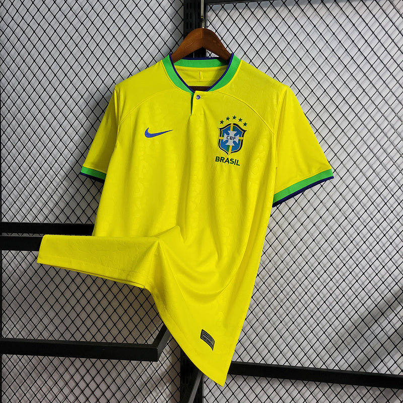 Camisa Brasil Copa do Mundo l 22/23 Amarela