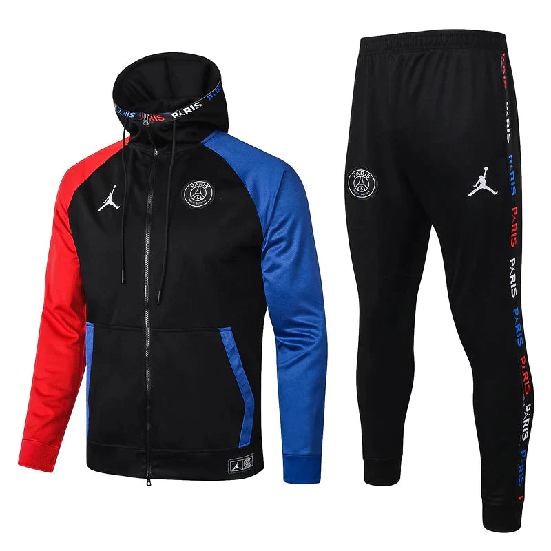 Conjunto PSG Preto Azul e Vermelho - Nike - Air Jordan