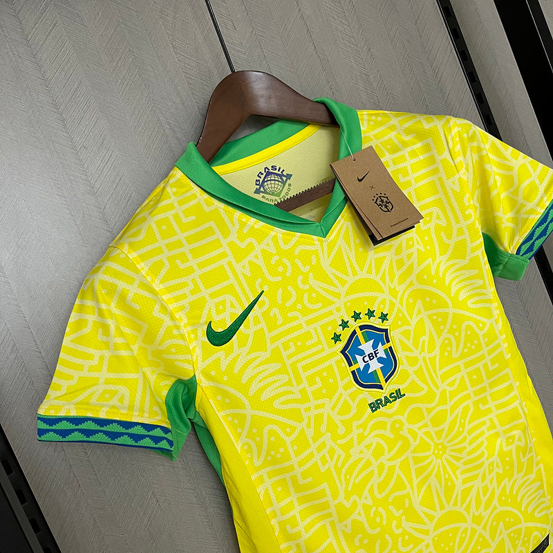 Camisa Feminina Seleção Brasil l 24/25 Nike - Amarelo