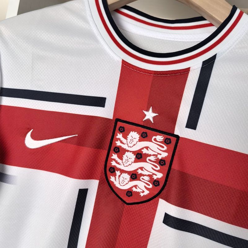 Camisa Seleção da Inglaterra Edição Especial 24/25 - Vermelho e Branco