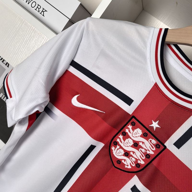 Camisa Seleção da Inglaterra Edição Especial 24/25 - Vermelho e Branco