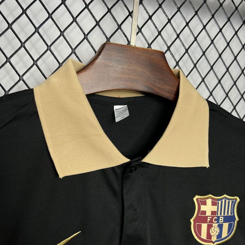 Camisa Barcelona Polo 24/25 - Preto