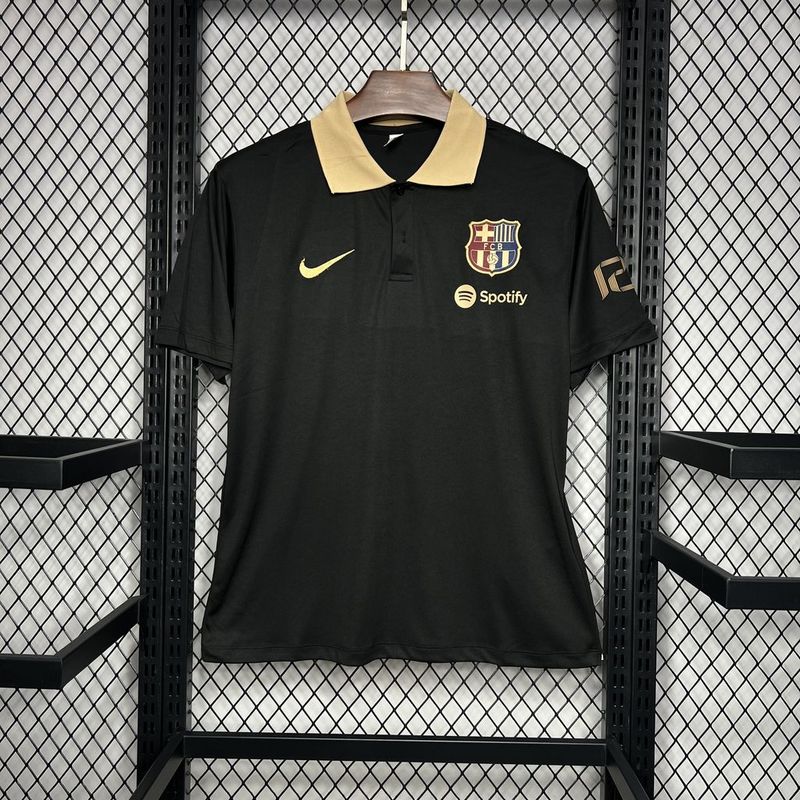 Camisa Barcelona Polo 24/25 - Preto