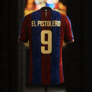 Camisa Barcelona Edição El Pistolero 24/25 Grená - Comma Masculino Torcedor