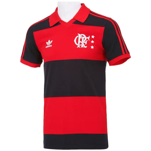 Camisa Flamengo Retrô 1982 Vermelha e Preta - Adidas