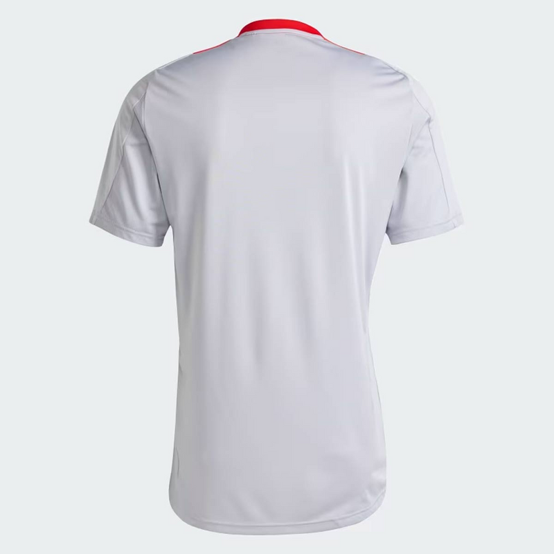 Camisa Adidas Internacional Treino 2025 Cinza (Com patrocinadores)