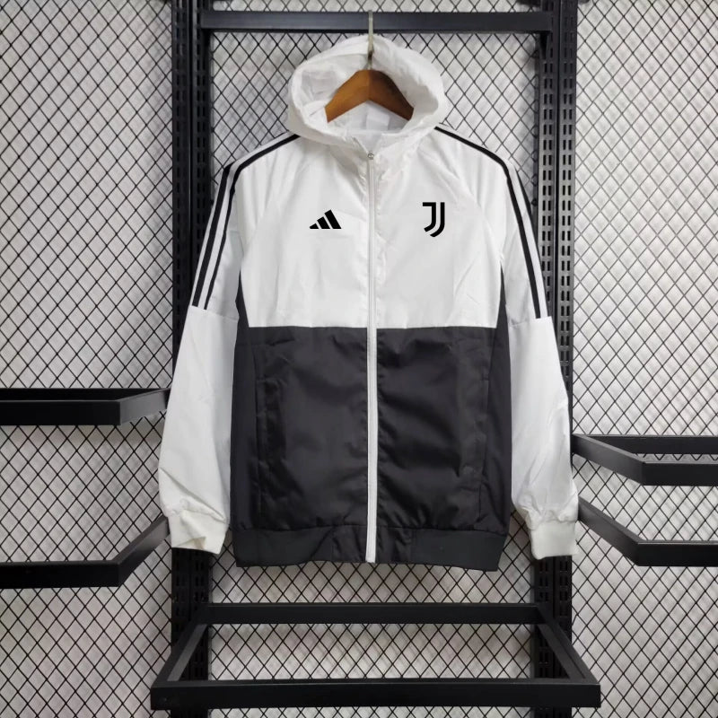 Corta Vento Juventus 24/25 - Branco e Preto