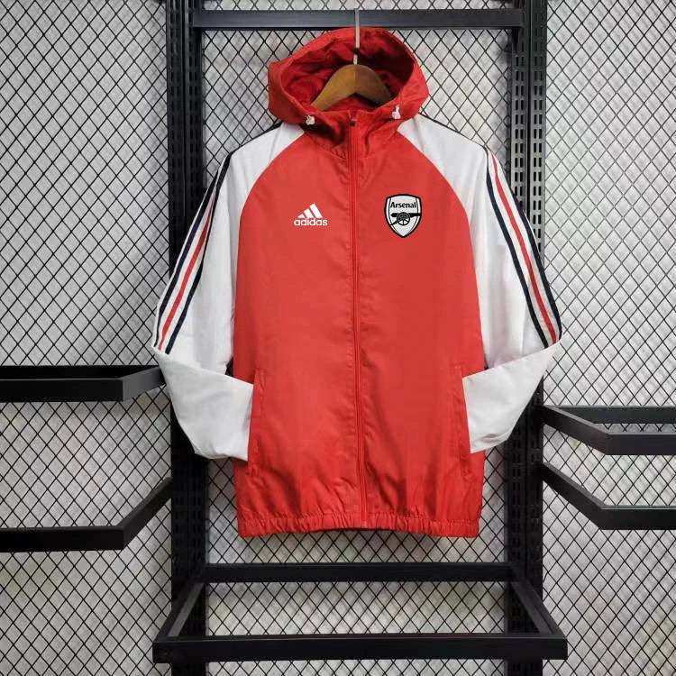 Corta Vento Arsenal 24/25 - Branco e Vermelho