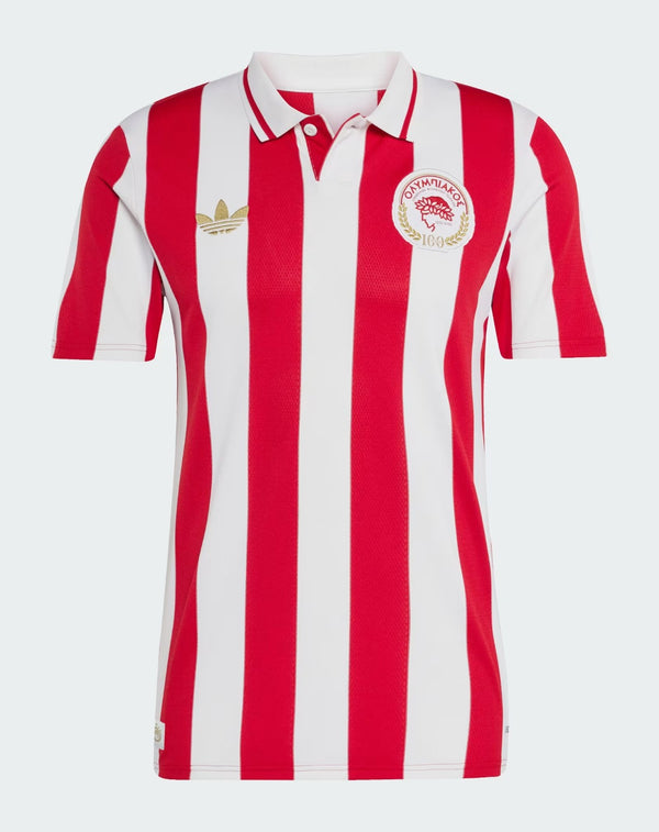 Camisa do Olympiacos 25/26 100th Anniversary
