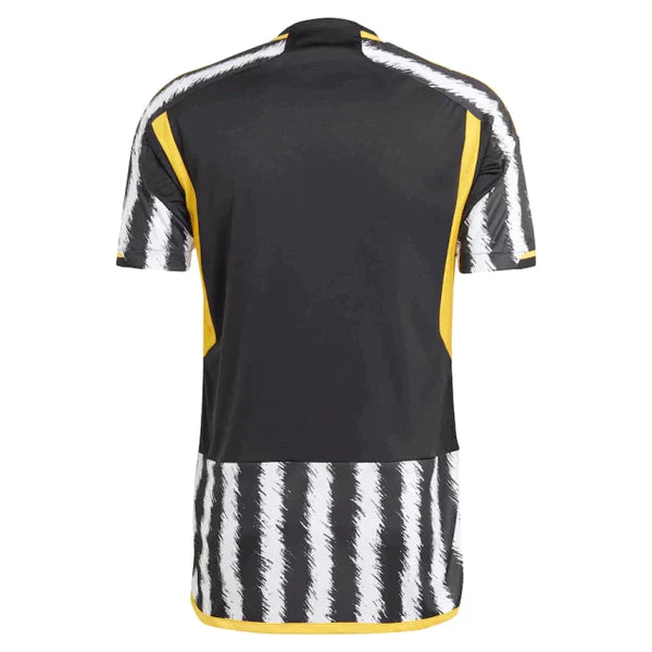 Camisa Juventus Home 23/24 s/n° Torcedor Masculino - Branco e Preto