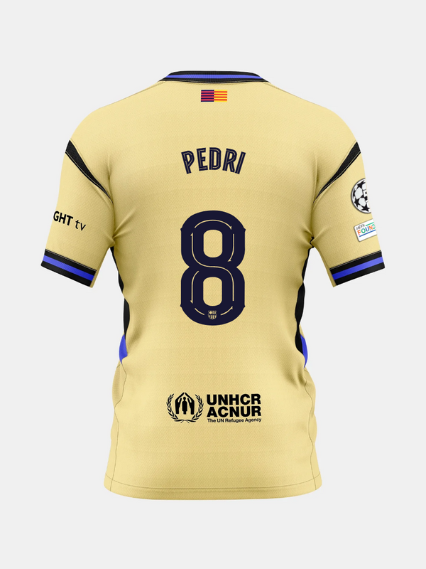 Camisa Away FC Barcelona 25/26 #8 PEDRI